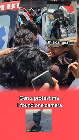 I found one Sony camera on gan z protest 😭  I don't know who's camera 📸 is this . if this is your camera contact me msg me and request everyone to repost this VDO @Routine of Nepal banda 🇳🇵 @Dr. Sashank Tamrakar @Coolboyyy69 @Prashant Phuyal @Cr7horaa 