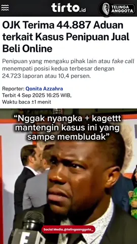 “Nggak nyangka + kagettt 😱 Kasus penipuan online ternyata udah membludak sampe 44.887 laporan ke OJK! Modus fake call alias ngaku-ngaku pihak resmi juga jadi salah satu yang paling banyak. Lu pernah ngalamin juga nggak?” #dprripdiperjuangan #FakeCall #WaspadaPenipuan #OJK #BeritaHariIni   