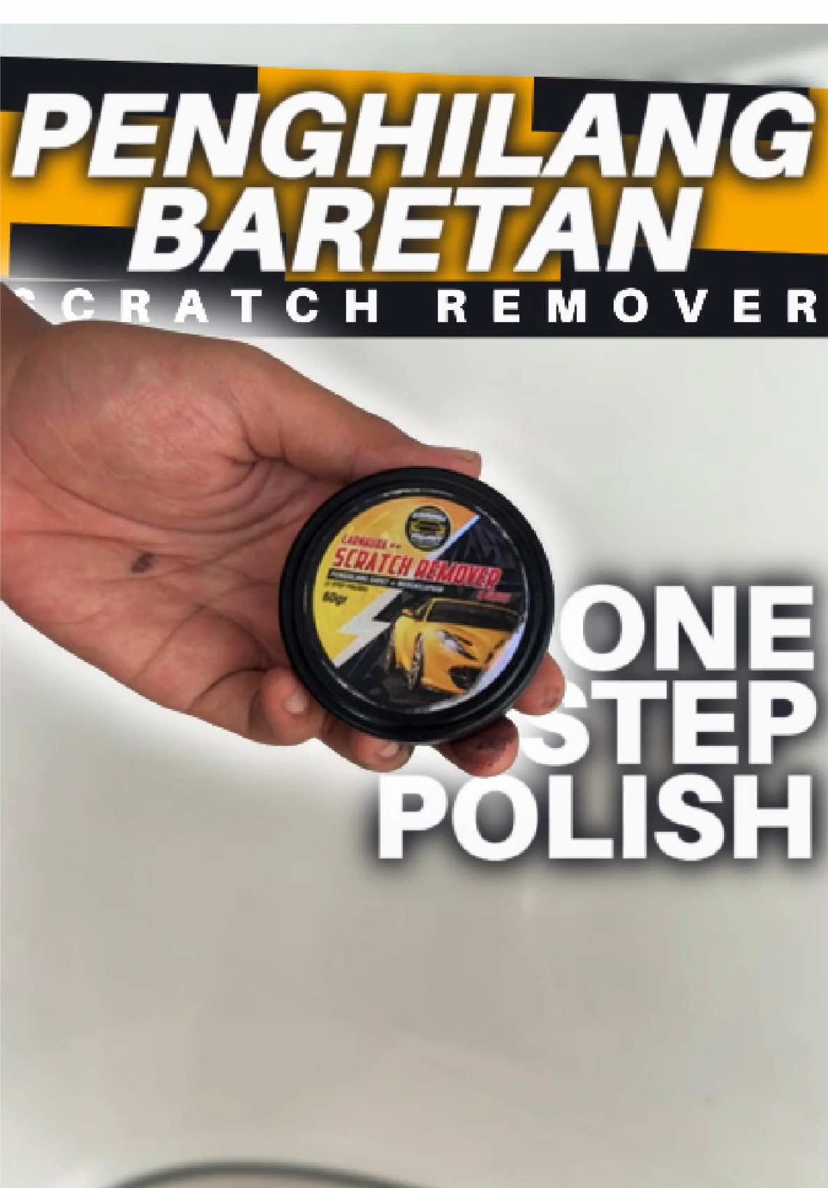 scratch remover one step polish dari garasi agan. untuk menghilangkan baret baret pada kendaraan kalian.  #penghilangbaretmobil  #penghilangbaret  #penghilangbaretkendaraan 
