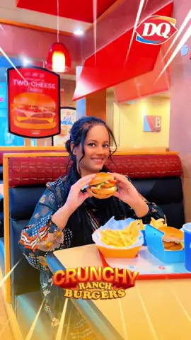 Crunchy Ranch Burgers at Dairy Queen  #bahrain #dairyqueen #burger #ranch #onionrings 