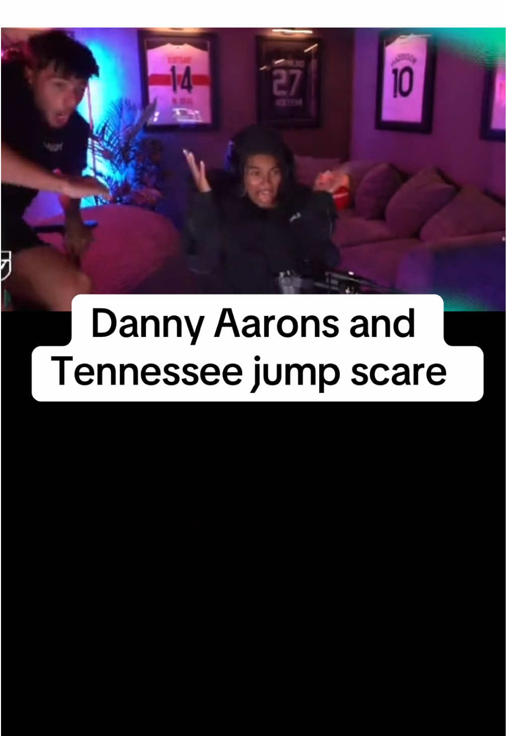 Danny Aarons almost gave his chair a freekick 😂😂 📺 Twitch: @Danny Aarons @tennesseethresh  #fyp #tennesseethresh #dannyaarons #jumpscare #gaming 