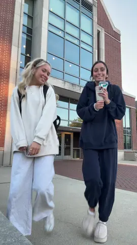why did we think we could do 8ams 😫🫩🥱                              #8am #collegelife #tired #monday #roomies 