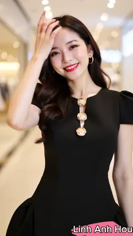 Váy đi tiệc đen, cổ tròn khuy đồng, hàng thiết kế sang chảnh #vayditiec #vaynu #vayxinh #thoitrangnu #vaythietke 