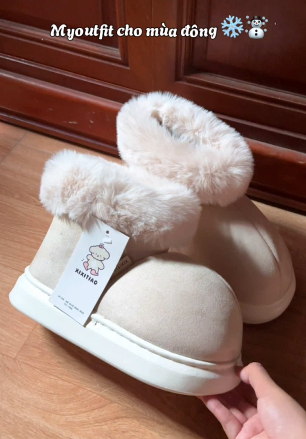 Thêm ngay giỏ hàng , cho một mùa đông ấm áp nhen ❄️☃️ #outfit #giàylong #giày #sụclong #linglystore 