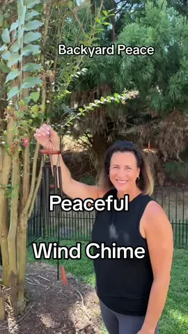 This wind chime is the perfect addition to my backyard to bring peace.#windchimes #porchdecor #patiodecor #tranquility #windchime 