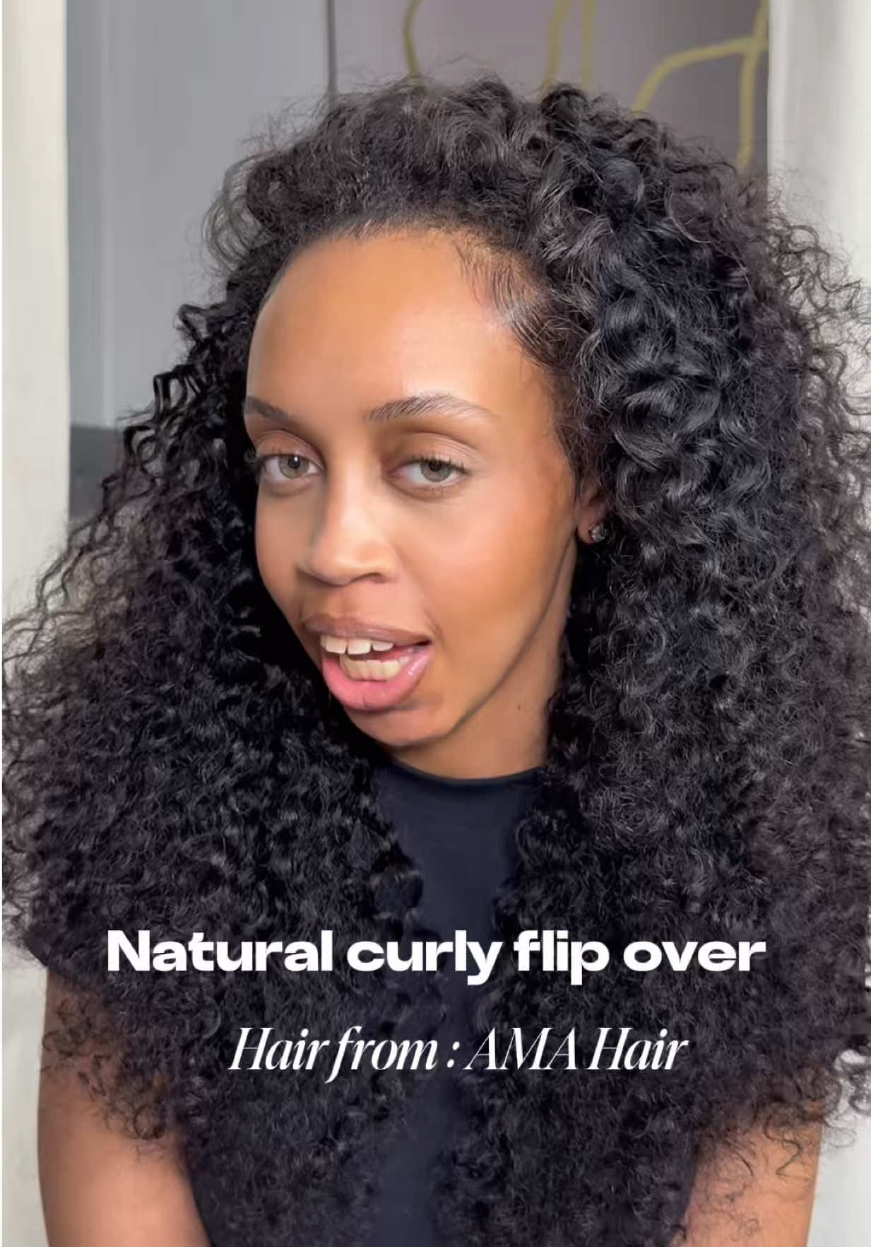 Curly flip over😍 using @amahairofficial @amahairstore  #highlightshair#quickweave#blackhair#bodywave#fyp #bundles 