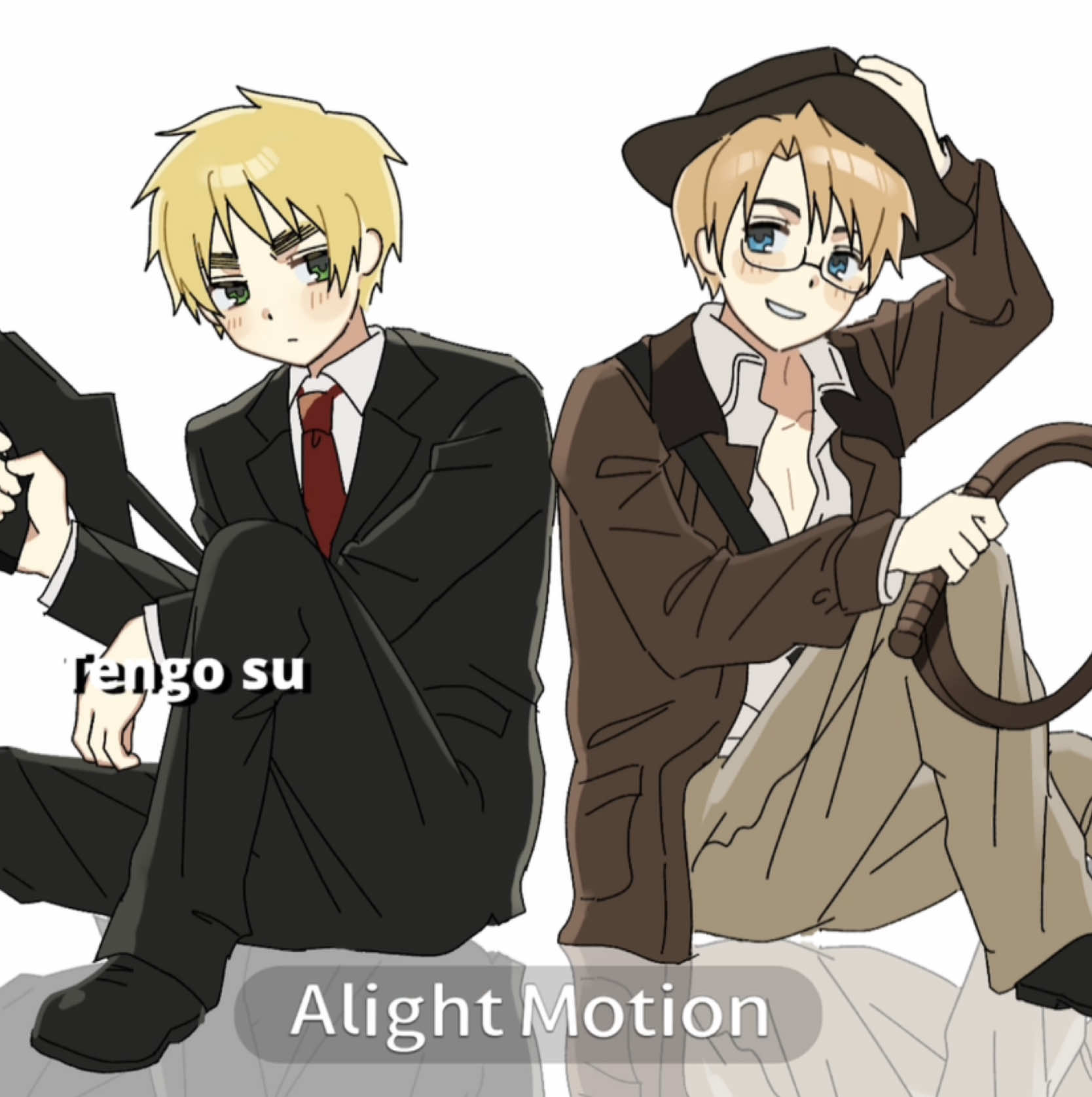 VITAMINA meme ボブヘタ可愛い❗️重すぎて音ズレした😭#ヘタリア #hetalia #アーサー・カークランド #アルフレッド・f・ジョーンズ #meme 