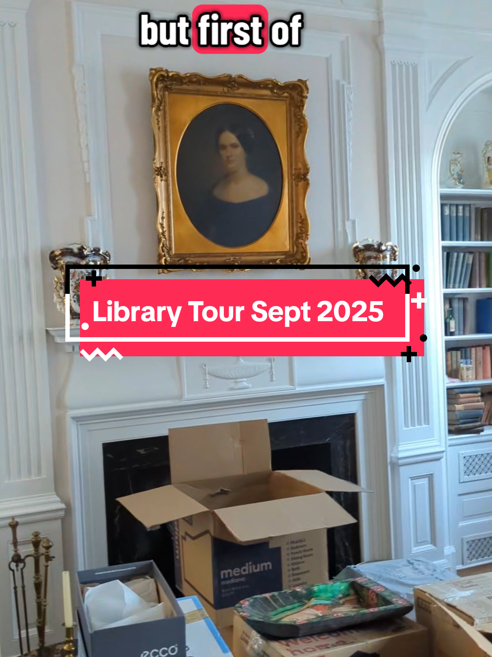 Explore the Charm of the library in my 1838 Federal - Victorian transition era house (known here as 