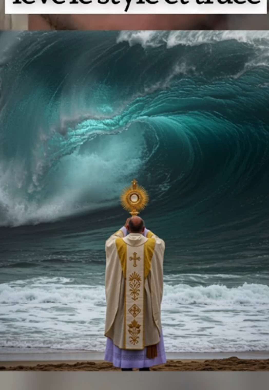 Une foi qui déplace des montagne, ou arrête des tsunami 🌊 #miracle #dieu #tiktokchretien #jesus 