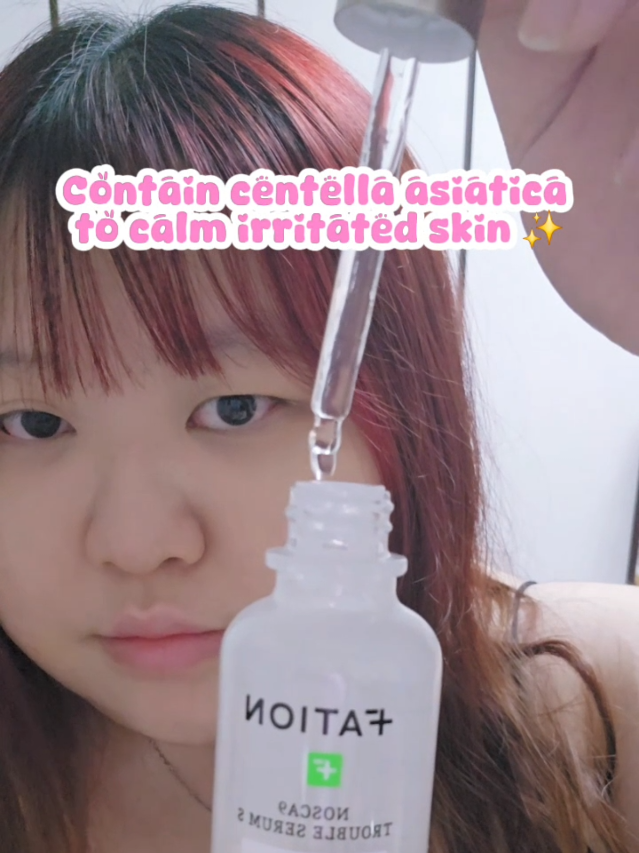 Breakouts? Not anymore😍Nosca9 Trouble Serum is a game changer! ✨ @fationofficial #fation #fationserum #kbeauty #skincare #fyp 