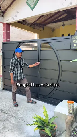 Pagar lingkar plat bending cat hitam doff 📍villa permata. #bengkellas #pagarlingkar #platbending #bengkellas #cikarangbekasi 