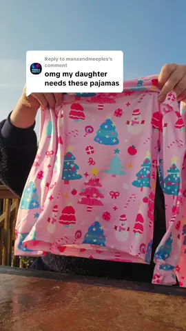 Replying to @manaandmeeples  girl mamas are going to love the pajamas! so soft and so cute! #pajamas #girlmama #girlmom #toddlermom #christmaspajamas 