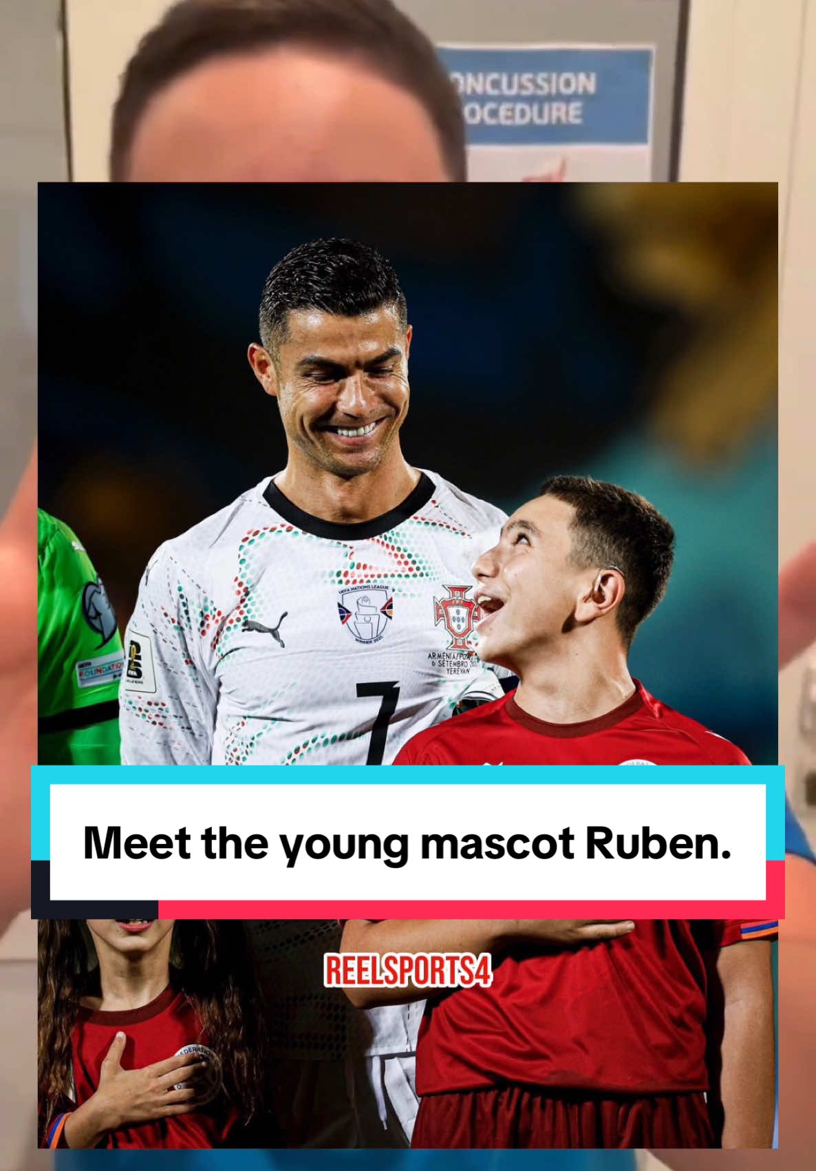 Meet Ruben the young mascot who broke the internet when he met Cristiano Ronaldo in Portugal’s 5-0 win against Armenia 🇦🇲 
