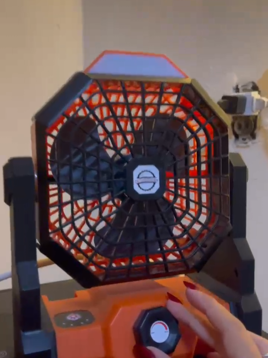 Respuesta a @malenarosales512 Ventilador recargable Everesay,ventilador exterior de velosidad extrema#ventiladorrecargable#campingfan#ventiladorparacamping#recargable#tiktokshopcreatorpicks 