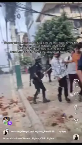 Today, at least 60 people are dying in protest in Nepal, and no media outlet is reporting the reality. Additionally, the media managing director has a tight relationship with a corptate demon politician. #genzprotest #badpolitics #baddays #black?day😓 #nomorepolicebrutality 