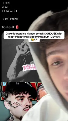 Drake is dropping his new song DOGHOUSE with Yeat tonight for his upcoming album ICEMAN! #drake #doghouse #yeat #iceman  