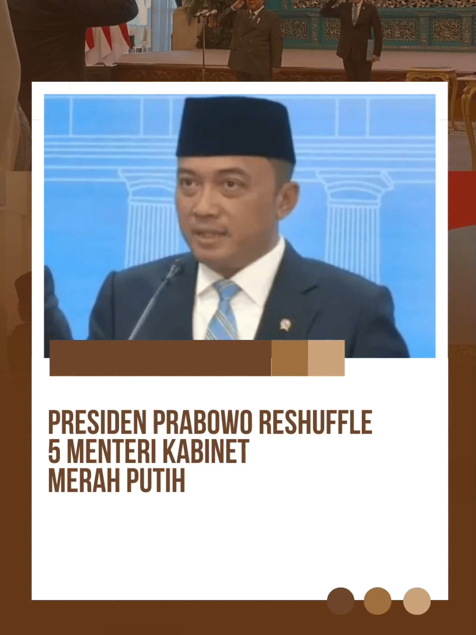 Presiden Prabowo Reshuffle Kabinet Merah Putih. #fyp #bersamapresiden #prabowopapadunia #presidenkhatulistiwa 