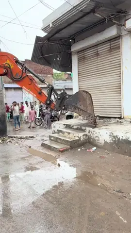 Anti Encroachment operation in Saif Abad Main Bazar Faisalabad | Crane Work In Heavy Rain | https://youtu.be/6t2WiOklu2M