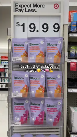 Spotted at @target: your new favorite Creatine Gummies 👀 Berry Boost 🍓 and Target-exclusive Orange Squeeze 🍊 are officially in stores. Time to fuel your mind + body! 🛒 #creatinegummies #fyp #bloom 