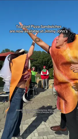 give a toast to the happy couple! Toasted Pizza Sandwiches now available
