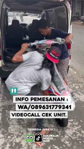 # SUKARAJA MOTOR MINI INDONESIA  # 1.JL. SUKARAJA 2 NO 190 - DEKAT BORMA GUNUNG BATU  PASTEUR BANDUNG  2.JL. RAYA CIREMAI NO 16D CIREBON ( DEKAT LAMPU MERAH LARANGAN ) KOTA BANDUNG JAWA BARAT  Cara pemesanan unit 👇👇 1. Video call cek unit barang  2. ⁠Kirim alamat pengiriman  3. ⁠Lakukan Pembayaran Hanya ke Rekening An : Ludiantoro Bank BCA  4. ⁠Tunggu Resi bukti kirim dari kita dan video proses pengiriman kita upload ke Sukaraja motor mini / motor mini bandung YouTube Chanel  JAWA BARAT JABABEKA DAN JAWA TENGAH SIAP COD BAYAR DI RUMAH Untuk pembayaran hanya ke Rekening  BANK BCA 5140210571 An. LUDIANTORO  ADMIN 1: 0857-9426-3944 OWNER : 0896-3177-9341 Jangan lupa follow akun sosial kami  IG: distributor motor mini Bandung  FB: Ludiantoro Fadillah motor mini  YouTube: Sukaraja motor mini  TikTok : SUKARAJA MOTOR MINI OFFICIAL #Motorminibandung #sukarajamotorminibandung #distributormotorminibandung #minitrailcirebon #fyp 