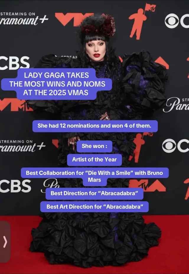 Congratulations to Lady Gaga! Apply for the Lady Gaga Fan Scholarship on Bold.org❤️ #ladygaga #vmas #mtvawards #videomusicawards #mtv 