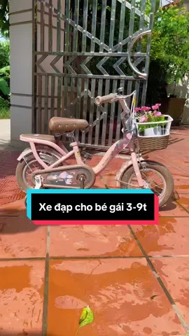 Xe đạp nữ 2 khung vip dành cho bé 3-9t. #xedapchobe #xedaptreem #xedapchobegai #xuhuong 