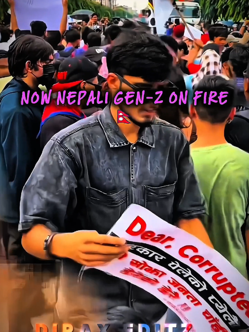 GORKHALI POWER 🇳🇵🔥 RIP TO THOSE BEAUTIFUL SOULS😥 #tiktokviral #PROTEST #andolan #nepobaby #creatorsearchinsights 