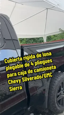 Cubierta rígida de lona plegable de 4 pliegues para caja de camioneta Chevy Silverado/GMC Sierra 1500 2500 3500 de 5.8 pies (2007-2025)#chevy #chevysilverado1500 #chevyevsongcontest #chevytrucks #chevysilverado 