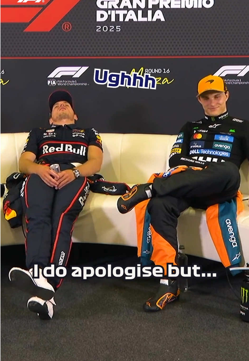 max is such a mood 😂 #f1 #italiangp #maxverstappen #oscarpiastri #landonorris 