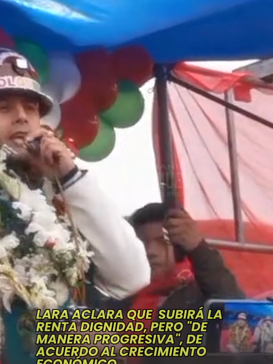 Lara dice que subirá renta dignidad poco a poco, hasta llegar a 2 mil Bs. #lara #edmanlara #bolivia🇧🇴 #rentadignidad