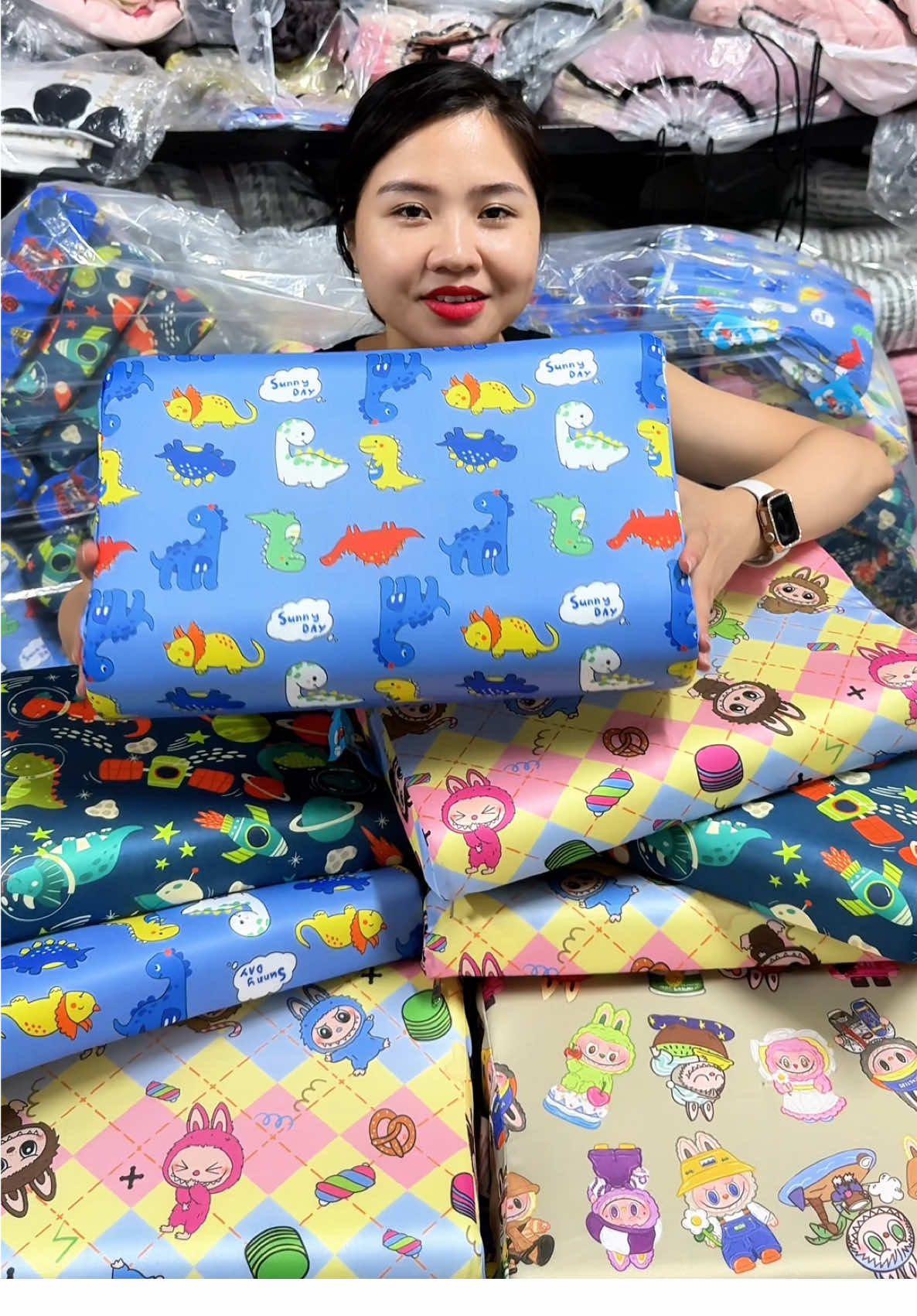 Gối nằm cao su non vỏ thun lạnh cho bé. #goicaosunon #goicaosunonchobe #xuhuong #bongbuongbinh 