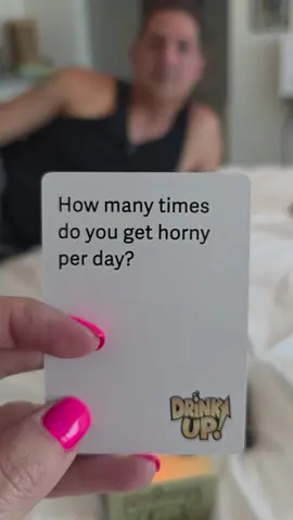 100s 😱😱😱 How many is normal ❓️ DRINK up is a party game that gets awesome conversations going! 🤣🤣🤣 Answer the question on the card truthfully and watch the fun and laughing kick off  100s of question cards  to choose from 😱 Takes 2 mins to play sooo easy  It will have all of your friends and family excited for the next fun gamenight  #games #GameNight  #drinkinggame #partygame #funny
