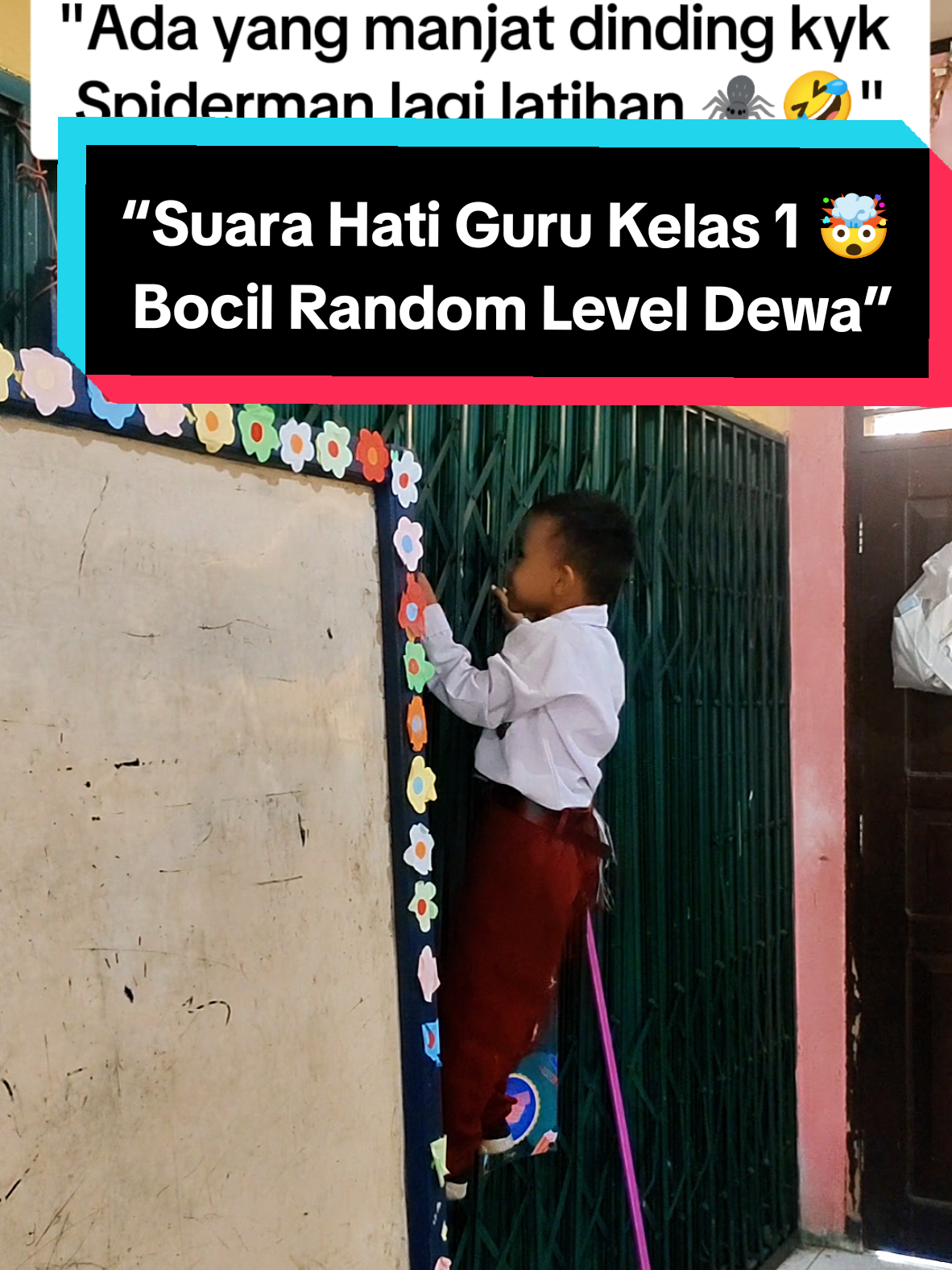 Bagian 341 “Kelas 1 tuh… isinya 1001 drama 🤣 Ada yg manjat dinding, tiduran di lantai, bawa botol mic susu kemana2… bahkan nyuruh bu guru masangin sabuk abis pipis 😭 Tapi demi kalian nak, ibu selalu sabar ❤️ Yang penting sehat, heppy, ilmu tetep masuk 📚 Gurunya? Tetep semangat + cuan bareng MobileClas ✨💸” mau juga ilmunya komen ya🥰 #gurukelas1  #bocil  #guru #mobileclass   #gurumuda 