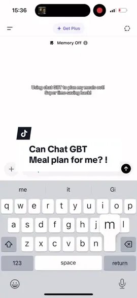 Using Chat GBT to plan mine and my family’s dinners for the week! Adding in any specifics that I want - this saves so much time and money and takes that stress out of meal planning! 🤎 
