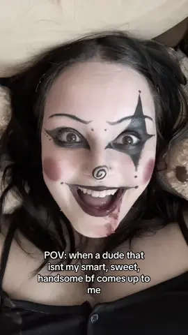 Am I right ladies?? #clown #goth #makeup 
