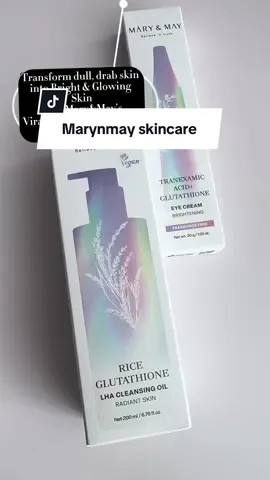 ✨Goodbye Dull Skin & Dark Spots, Hello Bright & Glowing Skin 💕 @Mary&May Official  #marynmay #eyecream #cleansingoil #kbeauty #skincare 
