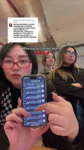 Respuesta a @Javi Ya saben ya, NO LLAMAMOS, mandamos correos 😘 #viral #chile #practicantes 