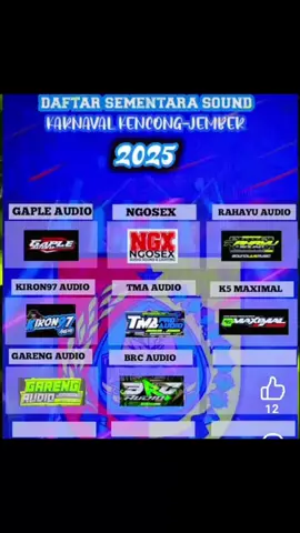 #segera hadir #carnaval #tahun2025 #soundviral #fypfiralシ sanggune di cepakno bolo😝🤙
