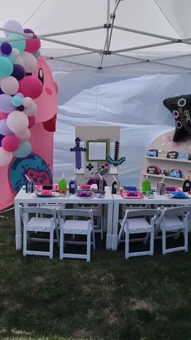 This gamer girl birthday party by @Dawn Pope is sure to be a blast! 🎮💕 #birthdaygirl #birthdaypartyideas #videogameparty #GamerGirl 