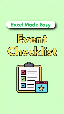 This is the best way to manage #Event #Task in #Excel and fast track #Operations  #USA #Califonia 