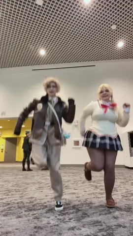 (mami: @nixie ׂׂૢ་༘࿐ ) extremely rare collab between the united states of america and mami tomoe SUBSCRIBE FOR MORE😳😳🔥🔥🔥🦅🦅  also it’s a trick question the right answer is neither of us know the dance #hetalia #cosplay #aphamerica #rosecitycomiccon #dance 