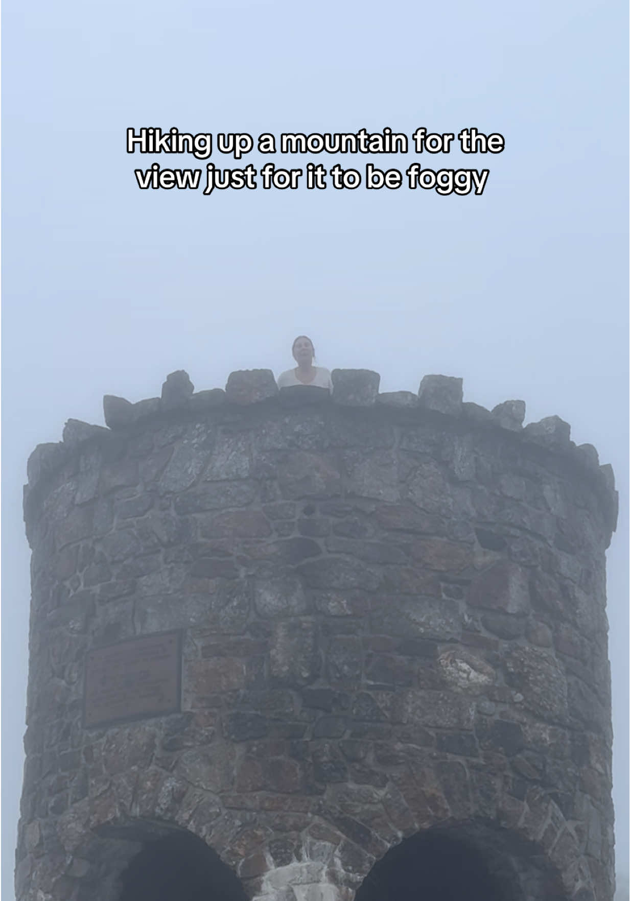 Mother Nature said no view for you. #maine #foggy #mountainview 