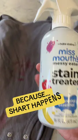 Shart happens.  Anyone else have this product become their miracle worker?? It’s WILD.  #stainremoval #missmouthsmessyeater #shart 