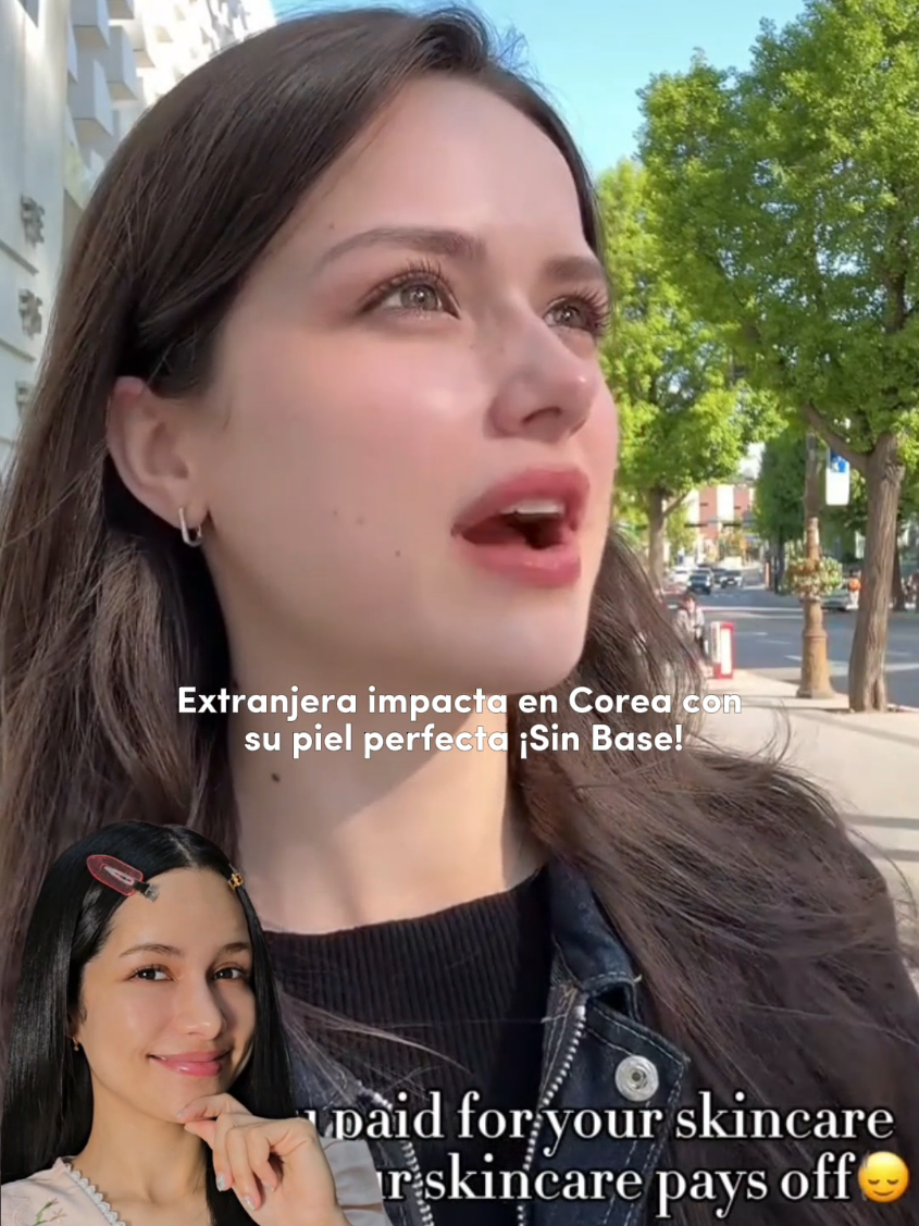 Extranjera sorprende en #corea con su piel 😳♥︎ •Producto: Dr. Althea 345 relief cream •¿Dónde comprarlo?  @dr.althea_es  Intro video cr: elsaroshe  #publicidadpagada  #dralthea #SkinCare #kbeauty 