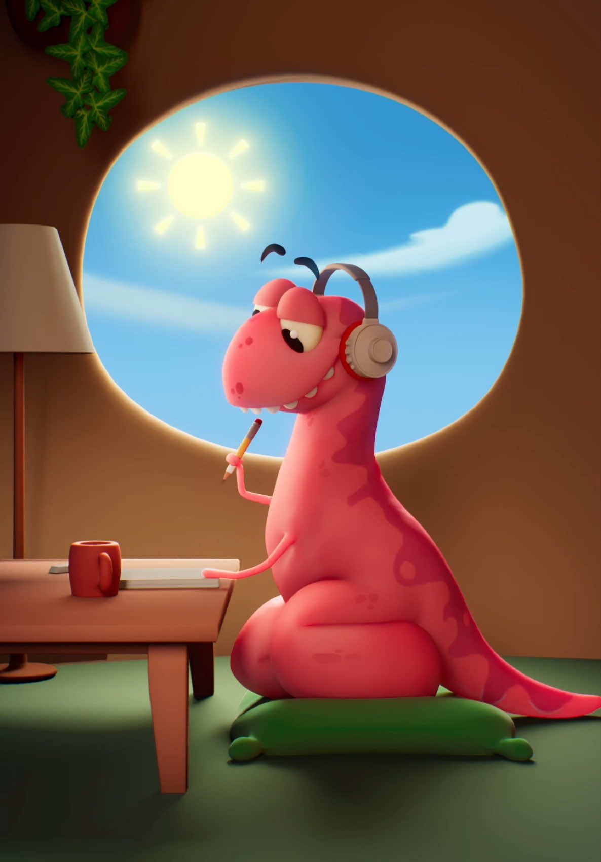 help me 🥲 #dino #animation #brainstorm #brainfreeze #study 