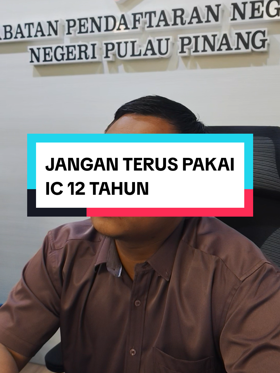 Apabila umur sudah lebih 18 tahun, ampa wajib tukar ic tau #MalaysiaMADANI #ic #18tahun #pov #tahukahanda 
