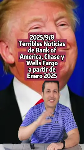Terribles noticias de los bancos en EEUU a partir de Enero 2025 #fyp #foryoupage #chase #tiktok #bofa #howardmelgar #foryou