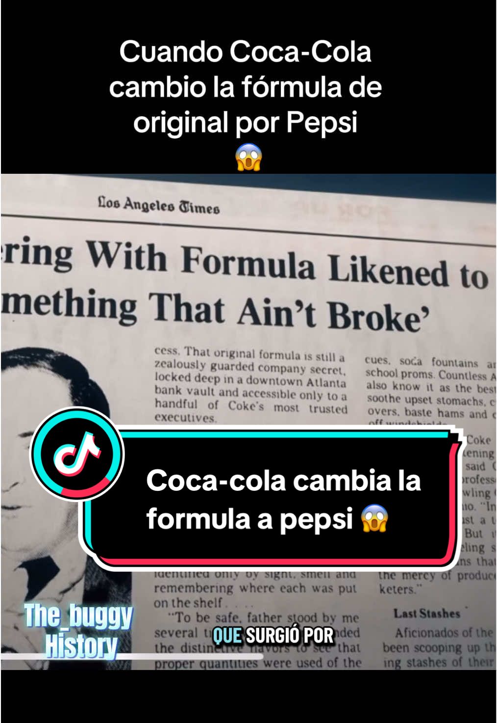 Los altos ejecutivos de Coca-Cola no se esperan la revuelta después de cambiar la fórmula original, los consumidores exigen el regreso de la coca-cola original😱😱😱 #paratii #viraltiktok #historia #cocacola #pepsi 