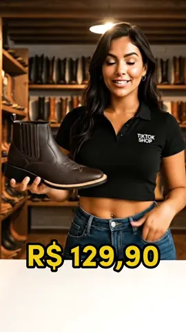 Essa é linda! Botina country em promoção essa semana! #tiktokshop #botina #country 